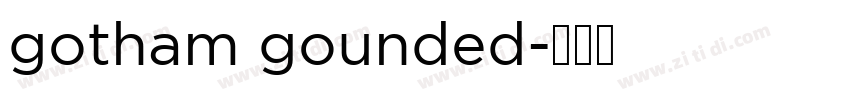 gotham gounded字体转换